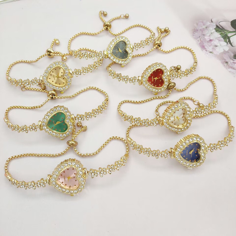 40g Weight Ordinary Glass Mirror Material Alloy Strap Material Watch Classification Pointer Display Type Buckle Buckle Style Heart-Shaped Dial Shape Holiday, Banquet, Selfie Occasion Quartz Movement Heart Shape Pattern Women's Gender Elegant, Lady Style Elegant Lady Heart Shape Buckle Quartz Watch Women's Watches 7