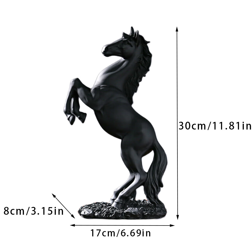 ヨーロッパ式の馬の置物の家庭の客間の玄関の書斎のデスクの装飾品の馬は成功の樹脂の工芸品に着きます。