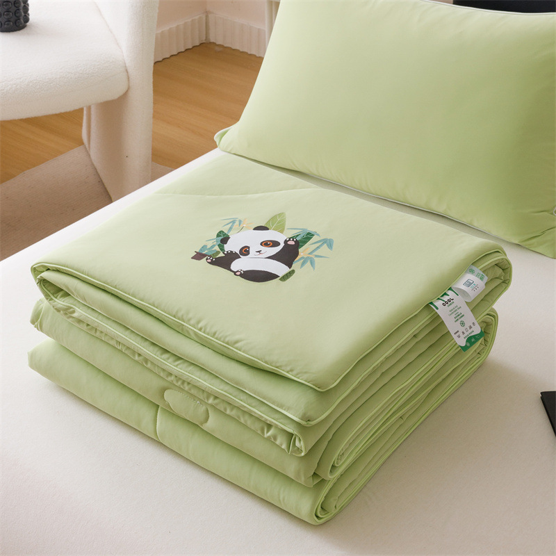 Colcha de aire acondicionado de seda fresca, edredón fino de verano, dormitorio individual, edredón fresco de verano, núcleo de edredón de verano, lavable a máquina