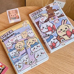 日系Chiikawa吉伊卡哇A5皮质笔记本子彩页手账本高颜值记事本子