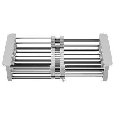 厂家供应不锈钢可伸缩水池洗菜篮 沥水篮 厨房水槽收纳家用置物架