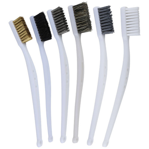 Pure copper wire brush small toothbrush industrial rust removal brush bristle brush Wenwan King Kong walnut cleaning wire brush hard bristle brush