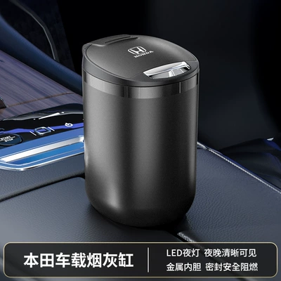 and Dust-proof Decoration Artifact for — Car ashtray - honda-003-classic-black