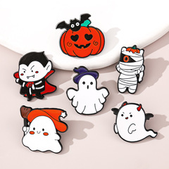 ハロウィンブローチ漫画カボチャヘッド魔法のゴーストピンアクセサリー金属バッジバッグ装飾メダル