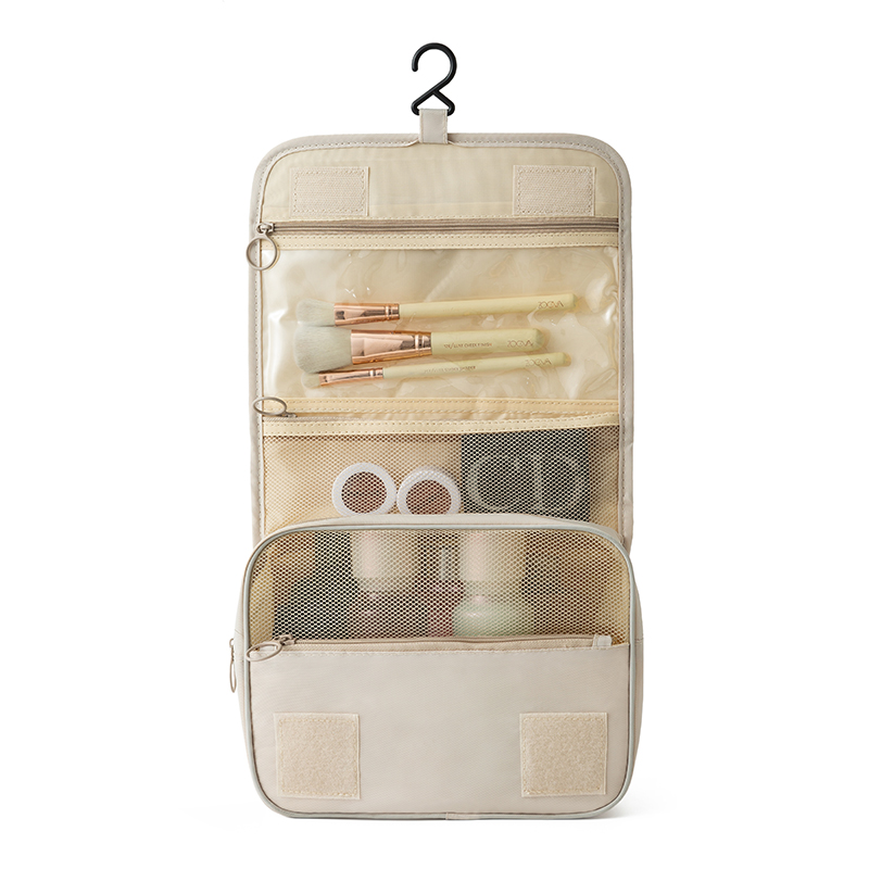 Bolsa de lavado de gran capacidad, bolsa de cosméticos, moda de viaje, bolsa de almacenamiento de gancho de separación impermeable y húmedo portátil al por mayor