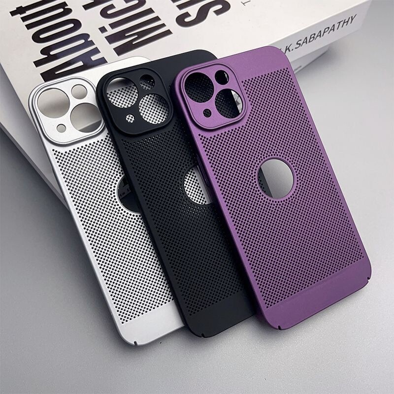 Suitable for Apple 13Pro Max Mobile Phone Case, All-Inclusive Heat Dissipation and Breathable Hard Case, Iphone13Pro Ultra-Thin 13 Mesh Case