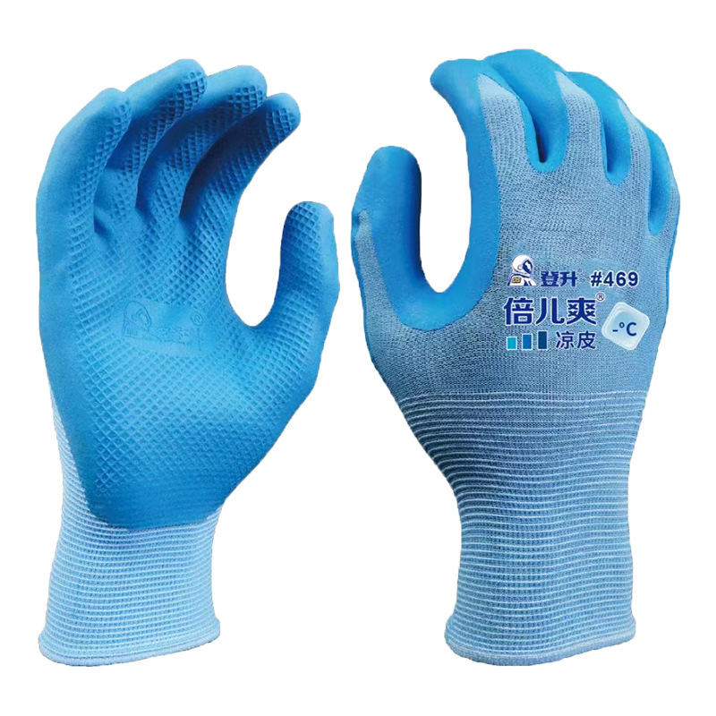 Descenso # 469 guantes guantes de piel frescos guantes de protección contra el desgaste transpirables