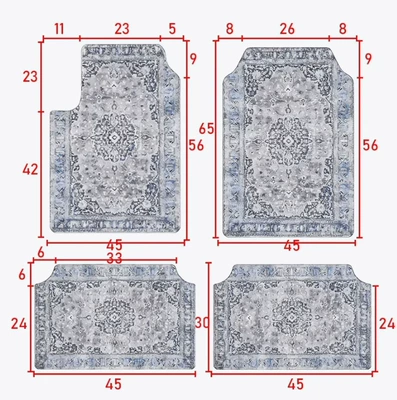Universal Foot Pad, Amazon Retro Persian Car - ymx-new-car-floor-mats-35-3045cm-two-piece-set-for-rear-seat