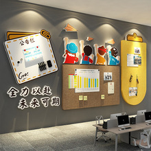 毛毡板贴公告栏墙面装饰企业文化氛围布置司员工展示照片荣誉教室