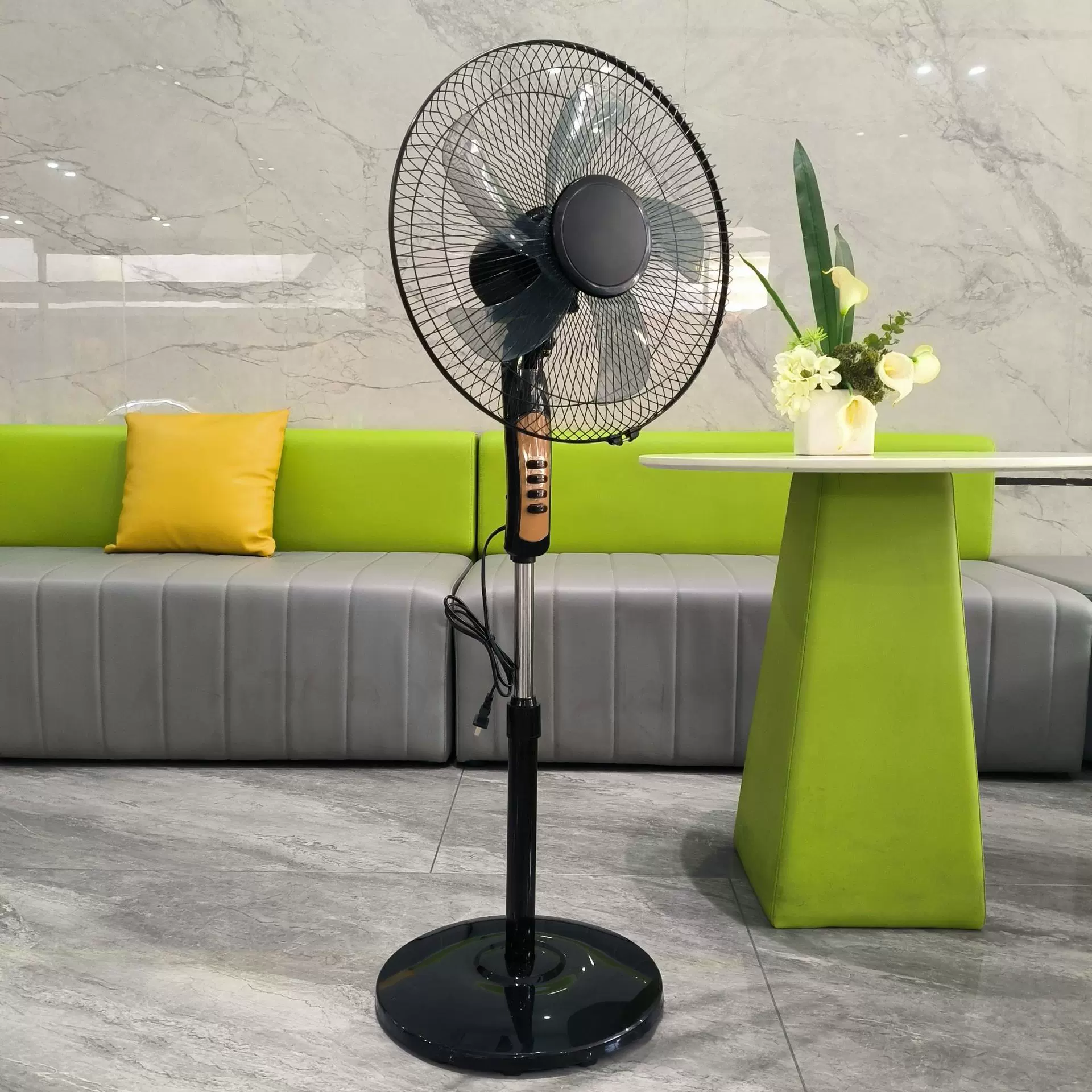 工厂直供16寸电风扇落地电风扇台地扇家用静音广角摇头落地扇批发