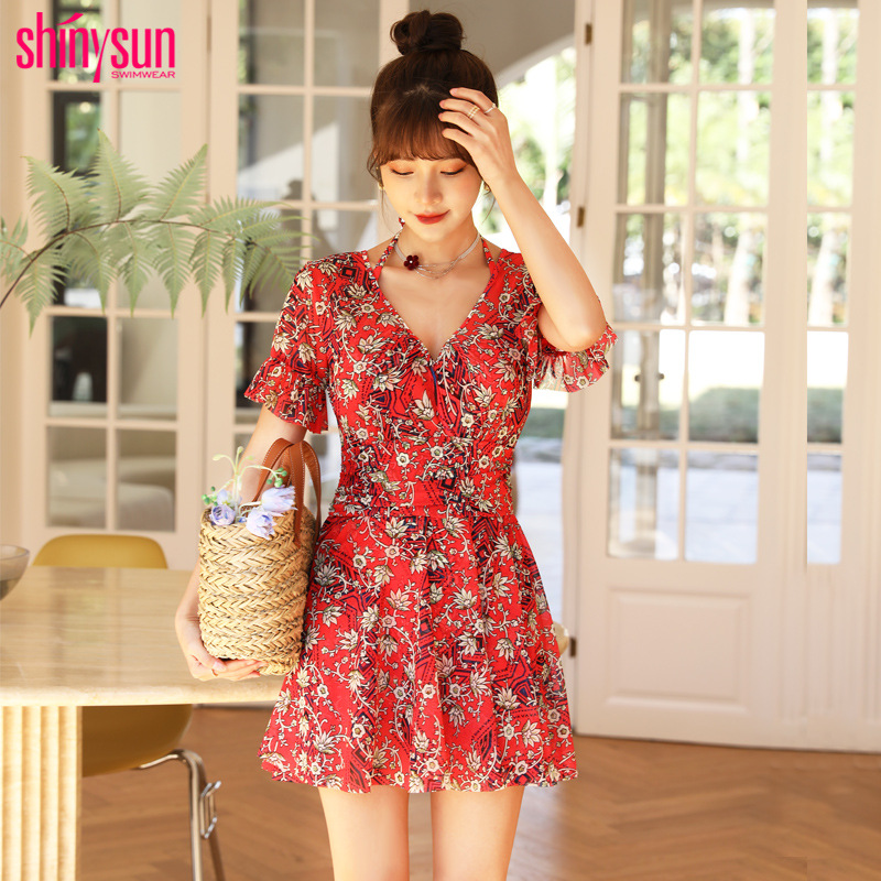 加肥大码泳衣女夏季显瘦遮肉大胸游泳衣女2022新款爆款