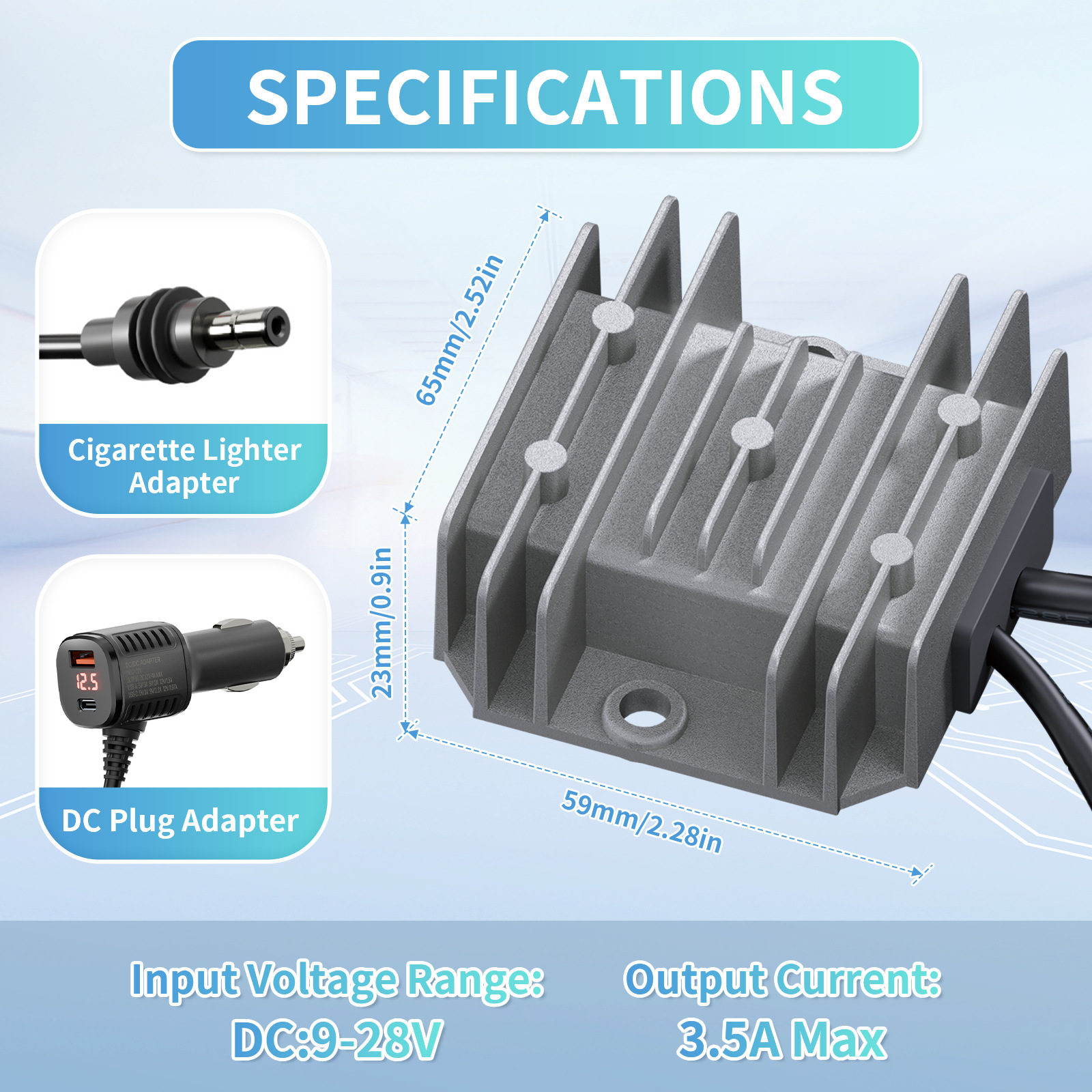Cross-Border Hot-Selling 12V24V to 30V3.5A Power Converter Mini Cable 12V to 30V3.5A Boost Power Supply