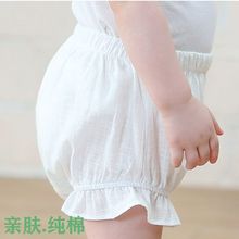 儿童裤子麻棉打底短裤 小屁屁裤薄款宝宝外穿婴儿大pp灯佳泰