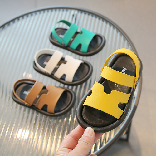 Korean style casual children's sandals, children's dual-purpose sandals and slippers, boys and girls beach shoes,  summer new children's shoes