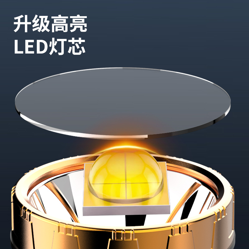 Gran luz de inundación lámpara portátil LCD pantalla eléctrica digital linterna de luz fuerte reflector de aleación de aluminio de emergencia solar para exteriores