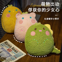 冬季两用卡通动物暖手抱枕插手女毛绒办公室学生可爱暖手捂批发