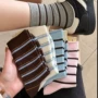 春秋季条纹女生小清新中筒袜