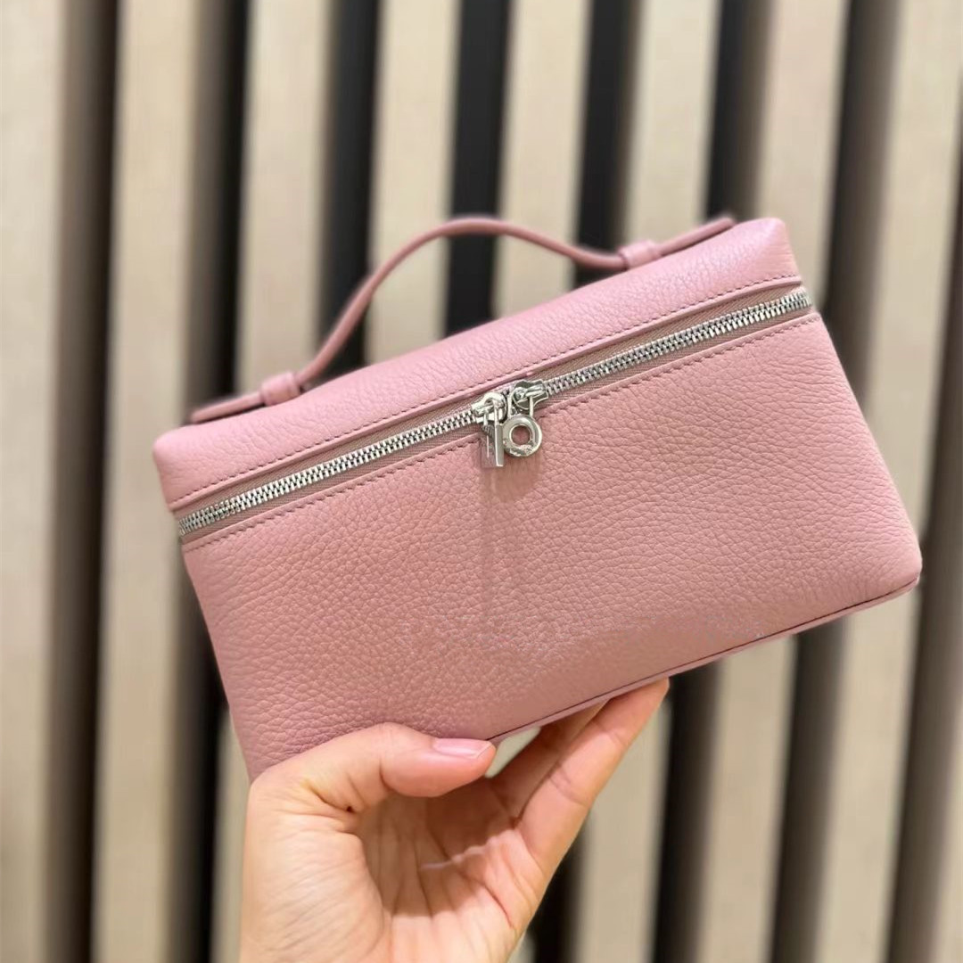 LP19 caja de almuerzo de cuero genuino bolsa nueva Gigi mismo estilo Kelly bolsa lychee patrón zurriago bolso simple bolsa de hombro para las mujeres