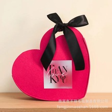 毛毡包毛毡爱心手提袋结婚订婚伴手礼喜糖盒包糖果情人节礼品袋