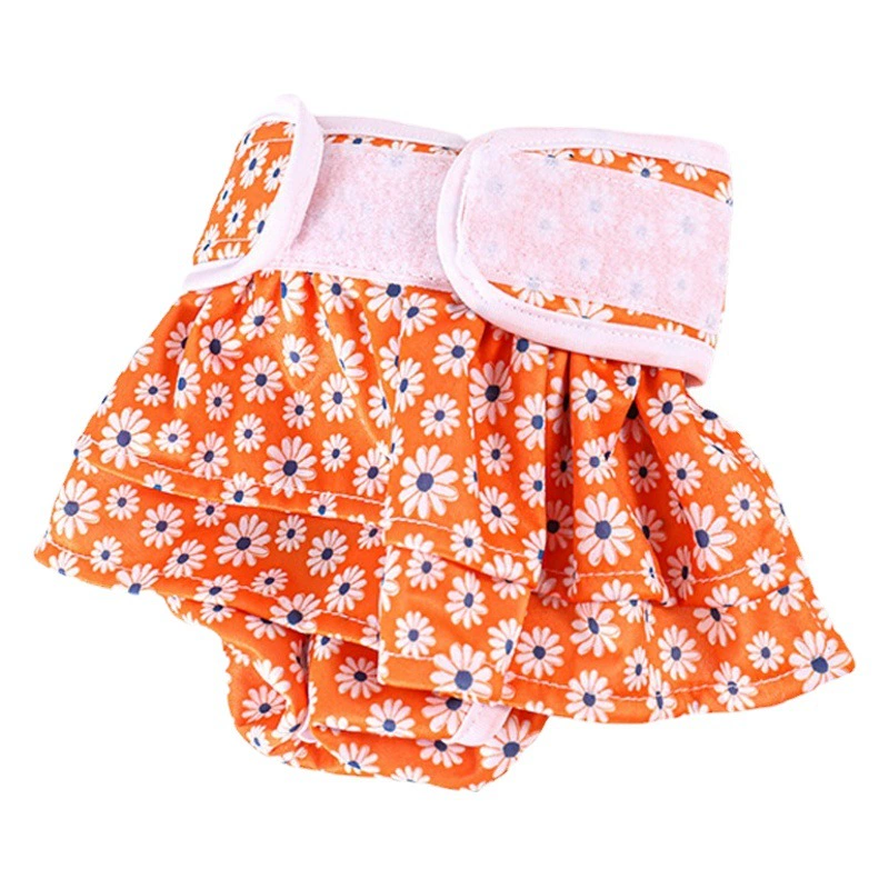 Многоразовые гигиенические трусики для собак (женские), защитные от прокалываний, для критических дней, с функцией юбки