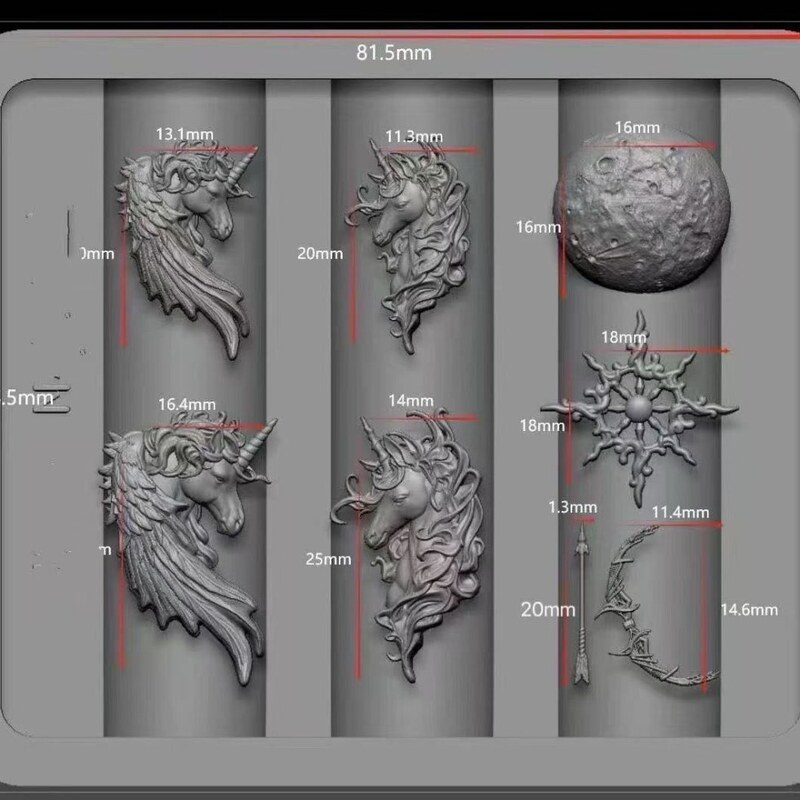 National Style New Nail Art Mold High Transparency Fantasy Unicorn Creative DIY Carved Nail Decoration Handmade Silicone National Style New Nail Art Mold High Transparency Fantasy Unicorn Creative DIY Carved Nail Decoration Handmade Silicone