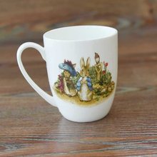 批发出口英国兔子系列 马克杯 咖啡杯 咖啡勺 欧式 陶瓷 带盖水杯
