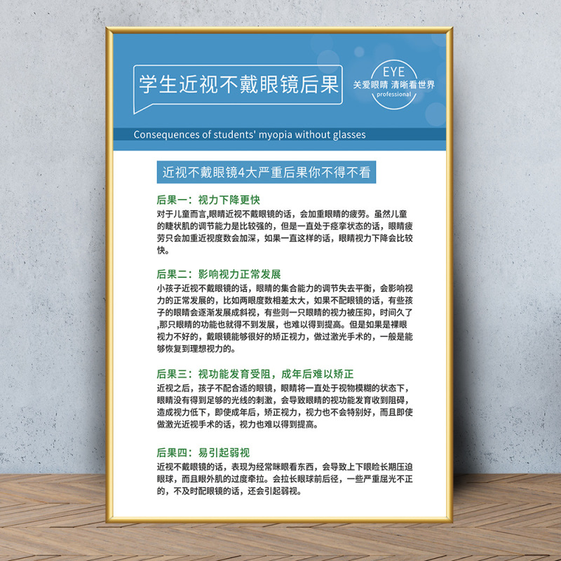 眼鏡店の壁面装飾画眼科病院は目の構造を描いています。|undefined