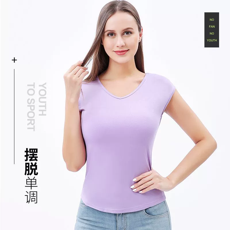 Внутренняя база в гонконгском стиле без рукавов, топ, Женская весенне-летняя черная многоцветная верхняя одежда, футболка без рукавов с маленьким U-образным воротником на лямках