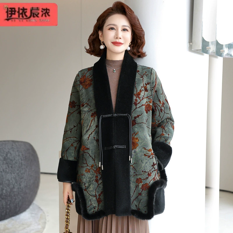 Толстая куртка пальто мама зимняя одежда