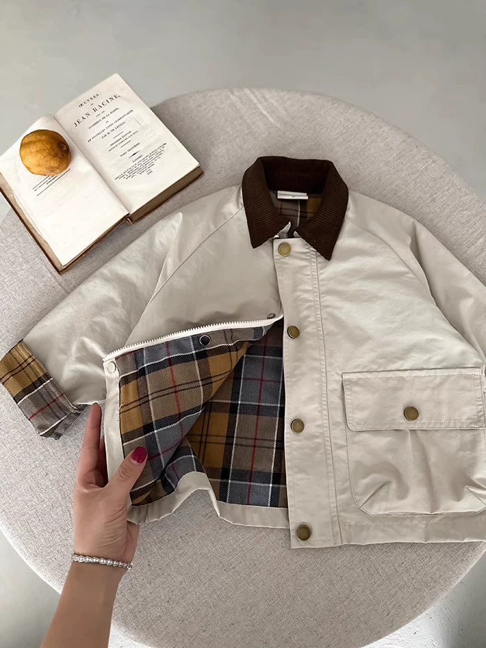 Children's denim spring jacket for boys