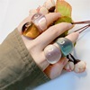 Retro goods hip-hop style, green fashionable ring, resin for beloved, Japanese and Korean, creative couple