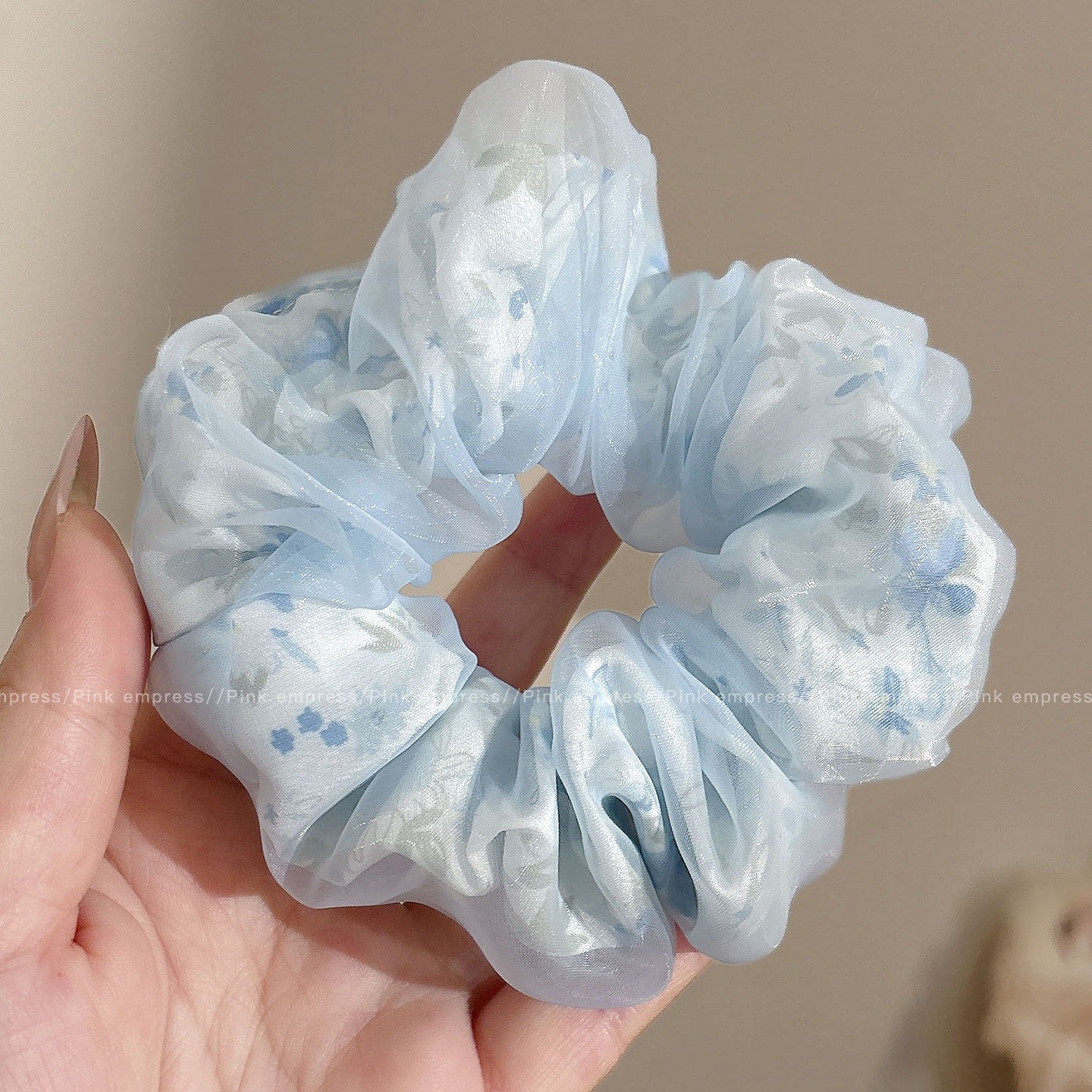 Anillo para el cabello de intestino grueso de gran tamaño coreano, bufanda cuadrada de alta calidad femenina, cuerda para el cabello, banda elástica y duradera, flor de viento perezosa