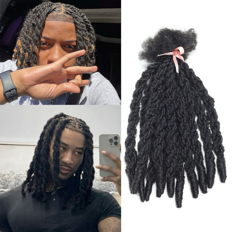 African Synthetic Fiber Crochet Hair Top Seamless Dreadlocks Double Twist Wig Foreign Trade Cross-Border
