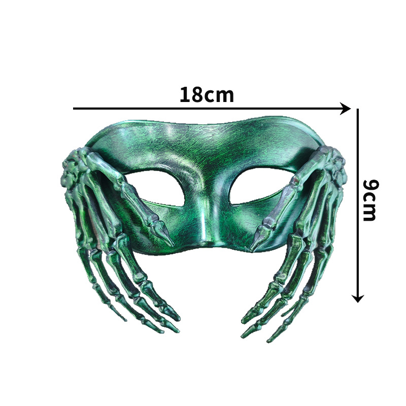 Halloween multi-estilo retro plástico mitad cara máscara fiesta de carnaval lagarto decoración máscara de ojos accesorios de vestir