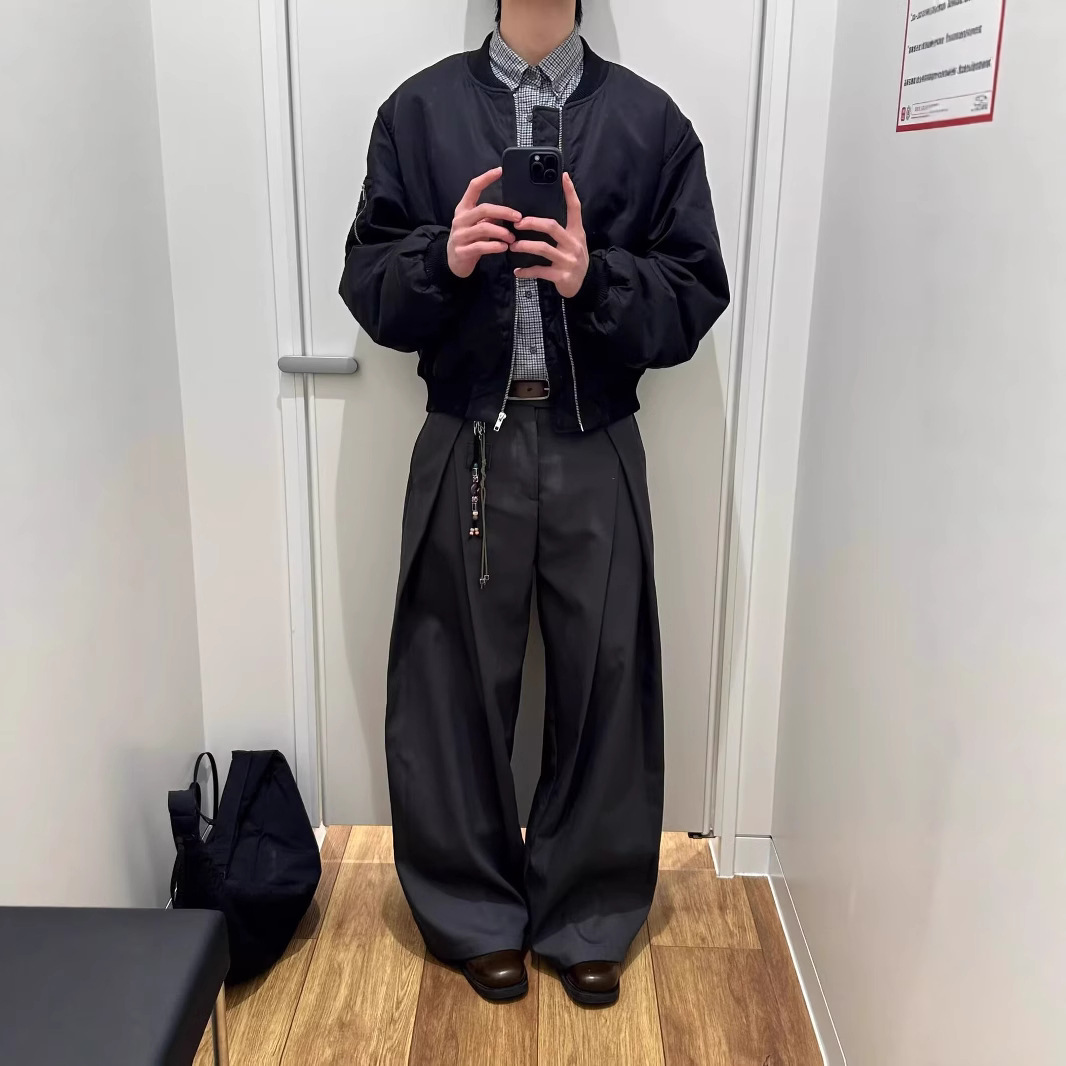 2025 New Loose Casual Pants for Men Korean Style Trendy Versatile Pants Summer Thin Drape Wide-Leg Floor-Length Trousers