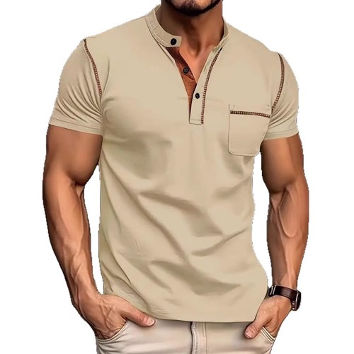 2025 Summer Men's Short-Sleeve T-Shirts & Quick-Dry Casual Polo Shirts from Europe and America