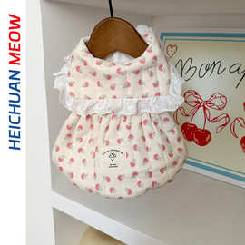 秋季宠物公主裙子泰迪比熊博美约克夏马尔济斯猫咪小型犬狗狗衣服