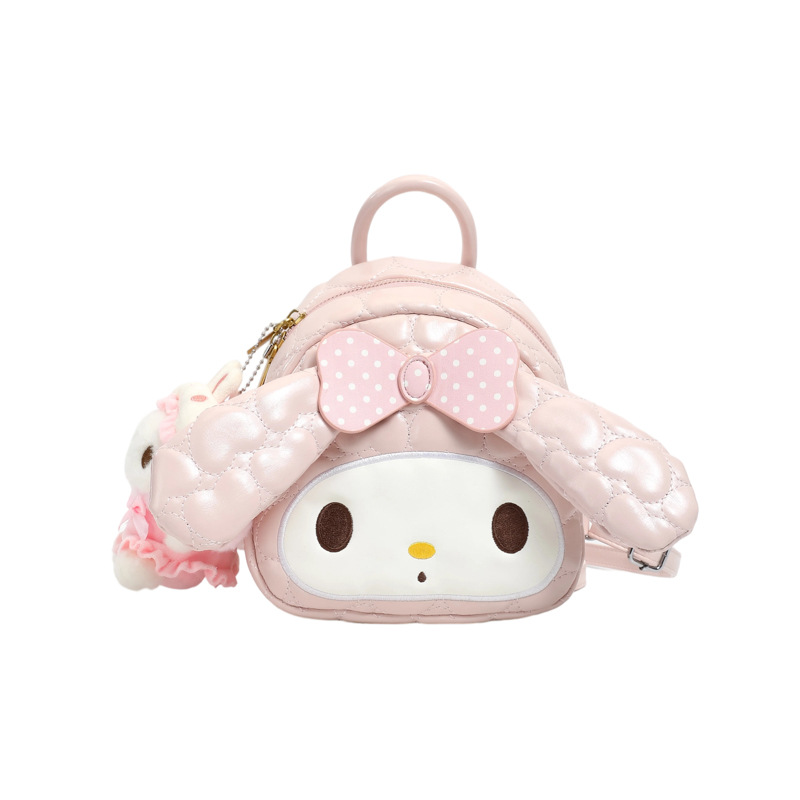Mochila de hombro de conejo suave, mochila de hombro encantadora, mujer, 2026 nueva moda coreana, mochila simple y dulce.