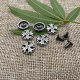 Factory wholesale leather leather decorative nails 12mm four-hole metal nail clothing shoes retro rivet hardware buckle