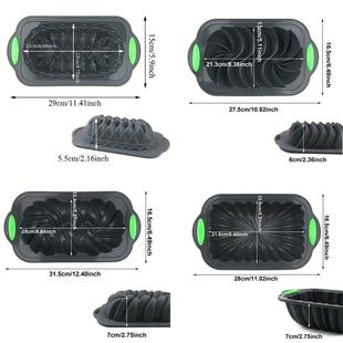 Amazon High Temperature Resistant Easy Demoulding Silicone Cake Mold Chiffon Toast Cookies Mafen Cup Baking Mold