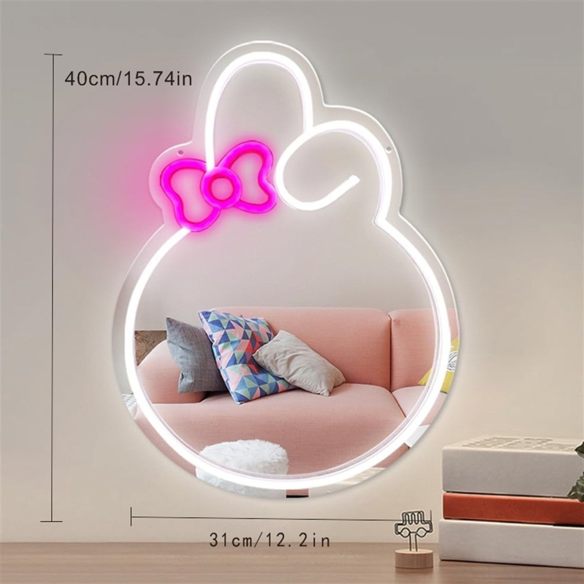 Transfronterizos LED de neón espejo luminoso espejo de maquillaje estilo de letra lámpara dormitorio tienda atmósfera lámpara decorativa
