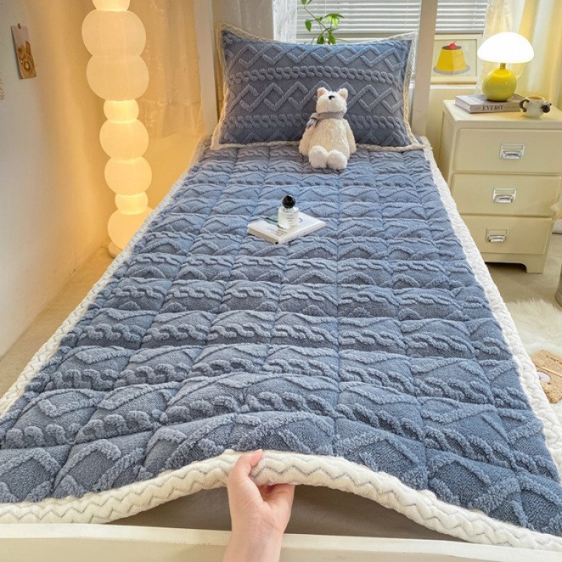 Winter Milk Velvet Mattress Student Dormitory Soft Mattress Top and Down Bed Mattress Warm Floor Bed Mattress Tatami Mat