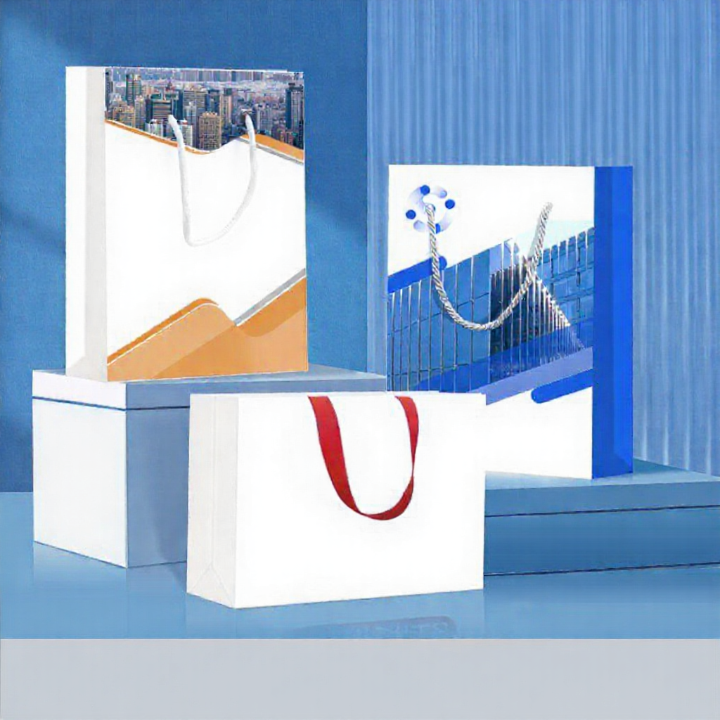 手提袋公司商务纸袋批量礼品盒印刷logo企业设计包装