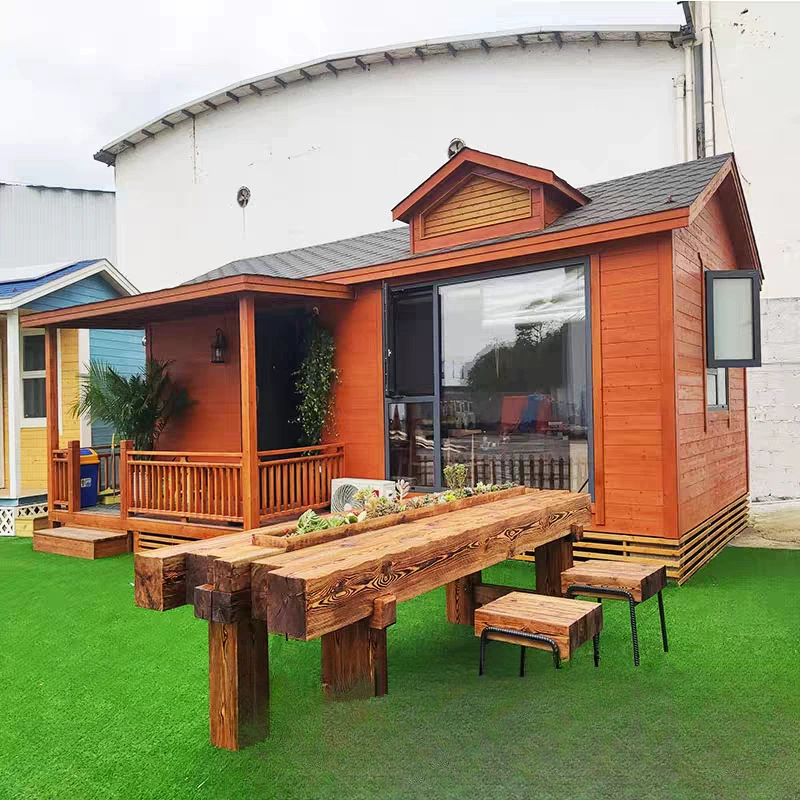 Деревянный дом B&B, ландшафтный отель, внутренний двор, небольшой дом, передвижной офис, чайная комната, пост охраны, жизнь на открытом воздухе, дом престарелых