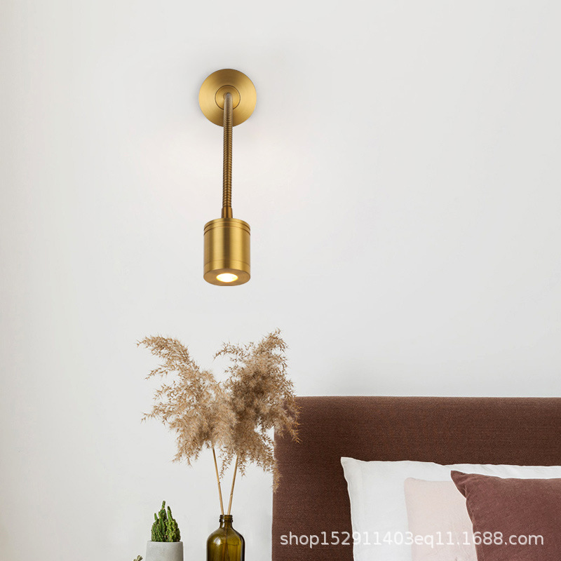 Moderno y simple lámpara de noche LED lámpara de pared venta directa de fábrica de focos LED manguera de focos manguera de lámpara de pared diseñador