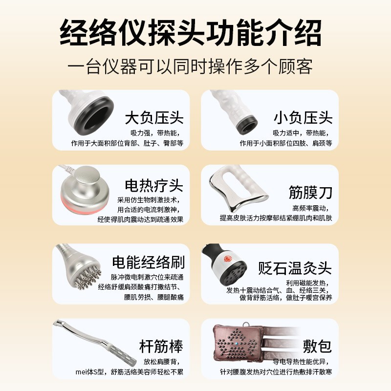 垂直 5 ウェイ器具健康マッサージ美容院ボディ特別な多機能電気療法エネルギーメーター抗老化|undefined