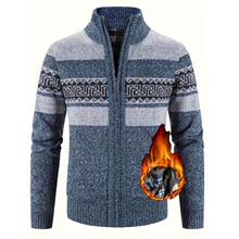 V 74465 Men's Color Block Knit Sweater ƴɫ��֯�� ŷ���羳