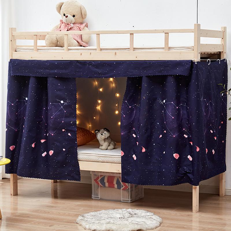 Cortina de cama dormitorio cortina de cama superior cortina de cama inferior cortina de tela cortina de puerta cortina de partición cortina de mesas de aire acondicionado cama cortina