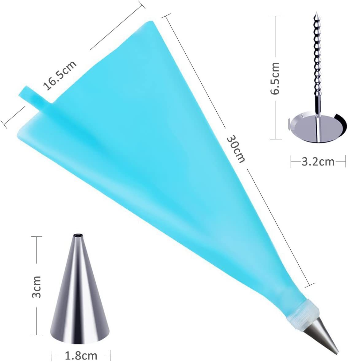 Ventas Directas de fábrica de 56 piezas para hornear pastel traje decoración de la torta decoración de la boca bolsa decoración de la boca cubierta de la torta de transferencia