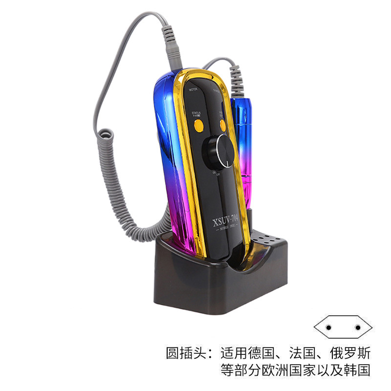 Polizador de uñas portátil transfronterizo 45000RPM Polizador de pulido multifuncional de almacenamiento de energía especial para la tienda de uñas